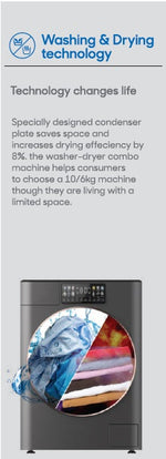Load image into Gallery viewer, S328514MLW 8Kg Washer Dryer with inverter motor
