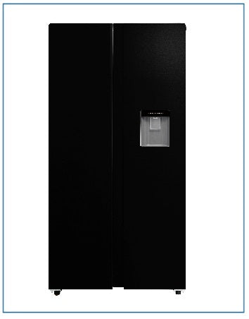 Frost Free Side By Side Fridge Freezer Black