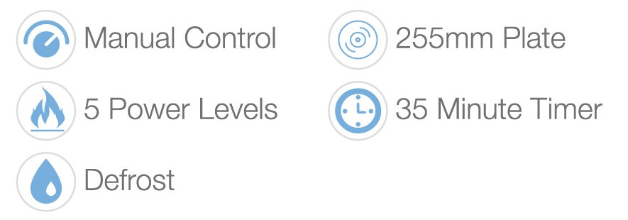 S720CLMSS 20Ltr 700w Microwave Manual Control - Image 4