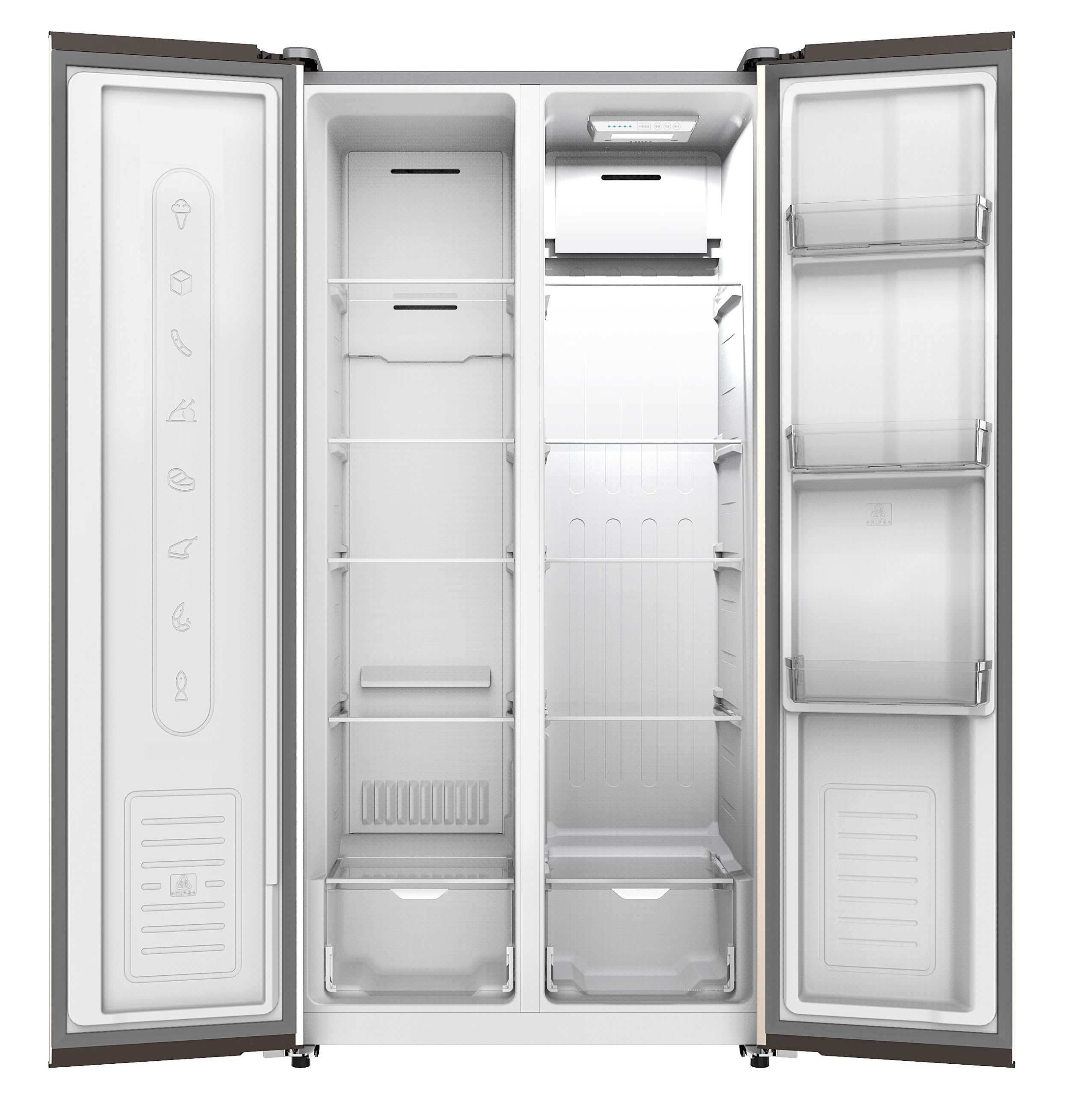 Frost Free Side By Side Fridge Freezer Stainless Steel - Image 5