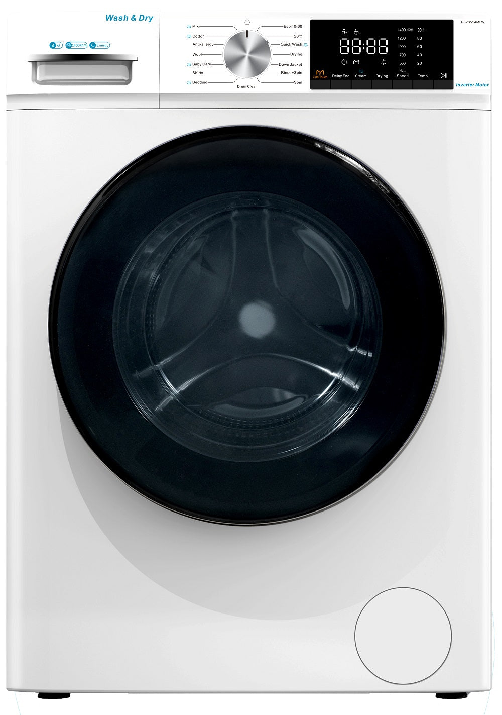 S328514MLW-B 8Kg Washer Dryer with inverter motor